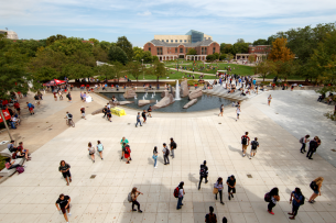 Students walk on the University of Nebraska at Lincoln campus.